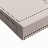 Large black and white landscape painting on stretched canvas, depicting a serene river scene, ideal for bedroom wall art.