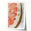 Rolled print of colorful fruits in a realistic style, ideal for art wall dining room.