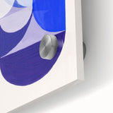 Geometric Blue Abstract Wall Art - Modern Minimalist Decor for Home