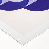 Geometric Blue Abstract Wall Art - Modern Minimalist Decor for Home