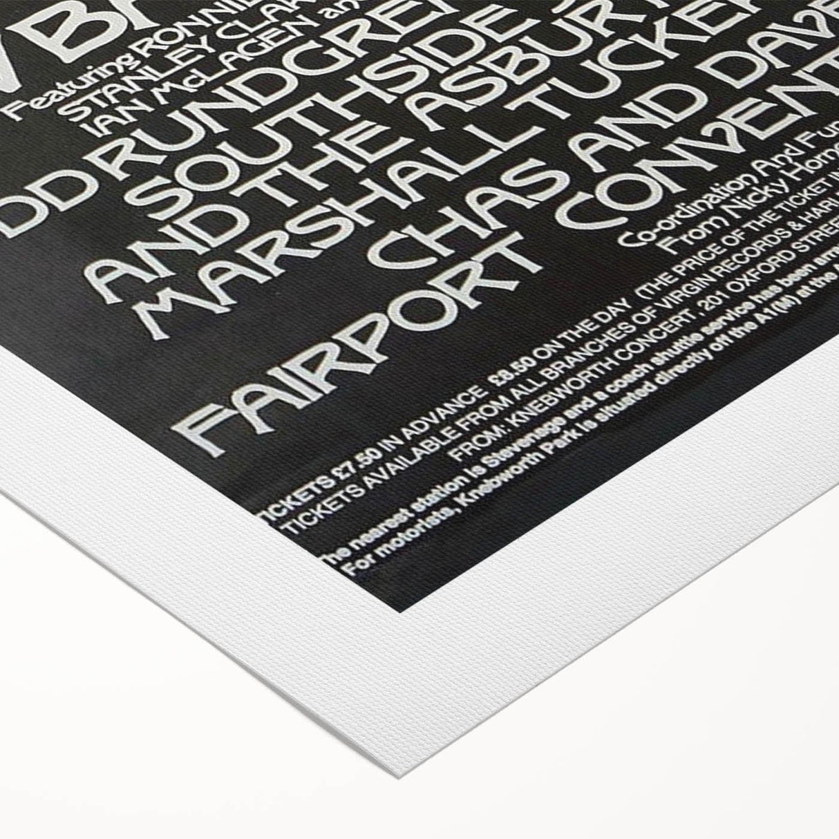 Led Zeppelin Knebworth 1979 Poster | Retro Music Wall Art