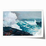 Realism Art Print - Northeaster by Winslow Homer, Ocean Waves Scene