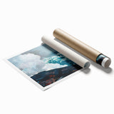 Realism Art Print - Northeaster by Winslow Homer, Ocean Waves Scene