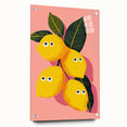 Funny Lemon Girls Room Wall Art – Kids Room Art Print