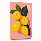 Funny Lemon Girls Room Wall Art – Kids Room Art Print