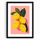 Funny Lemon Girls Room Wall Art – Kids Room Art Print