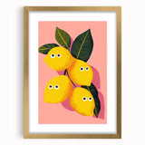 Funny Lemon Girls Room Wall Art – Kids Room Art Print
