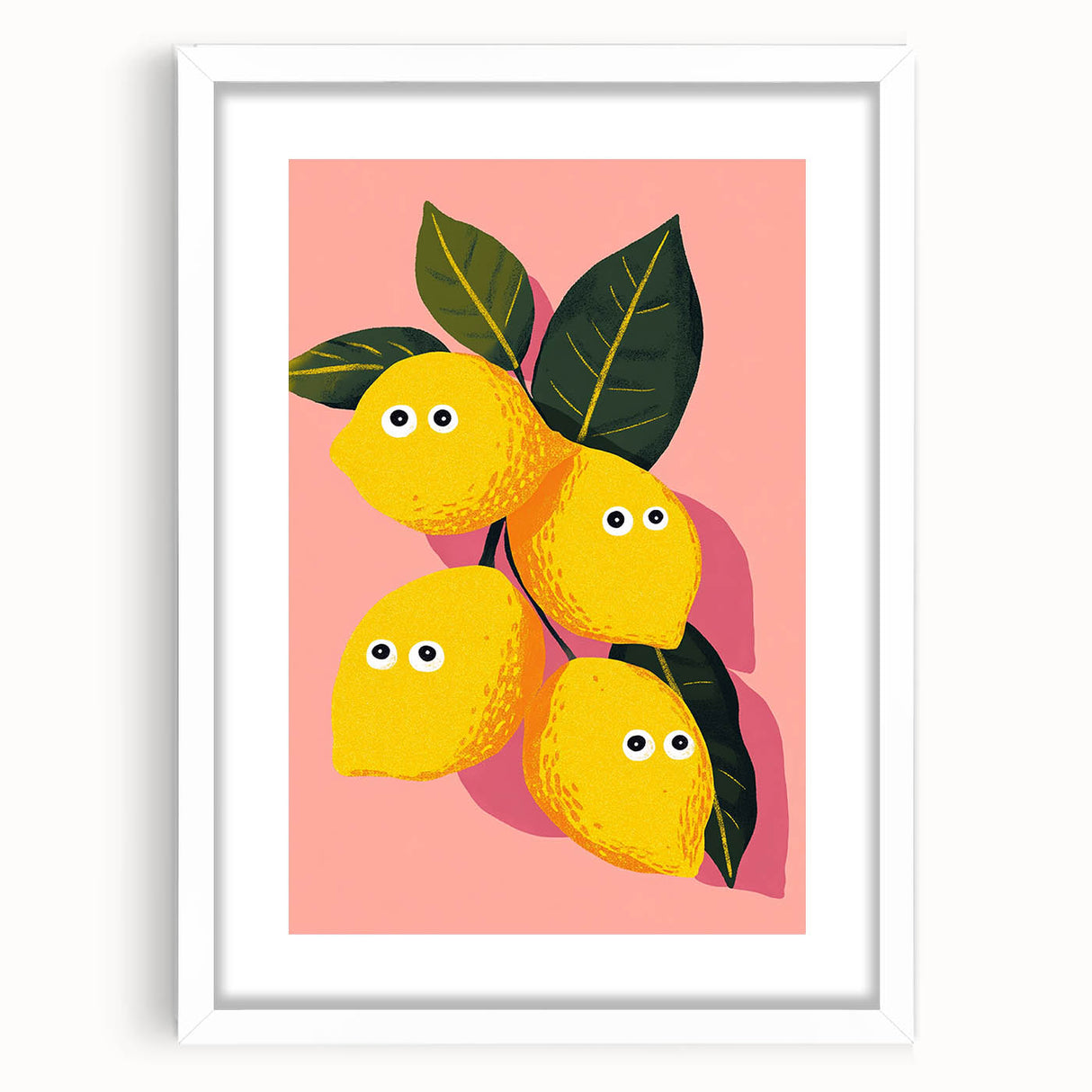 Funny Lemon Girls Room Wall Art – Kids Room Art Print