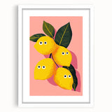 Funny Lemon Girls Room Wall Art – Kids Room Art Print