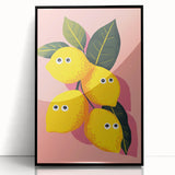Funny Lemon Girls Room Wall Art – Kids Room Art Print