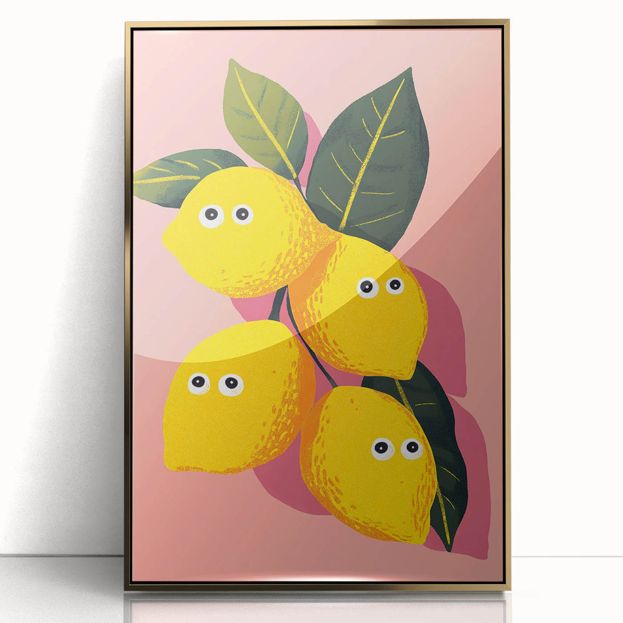 Funny Lemon Girls Room Wall Art – Kids Room Art Print