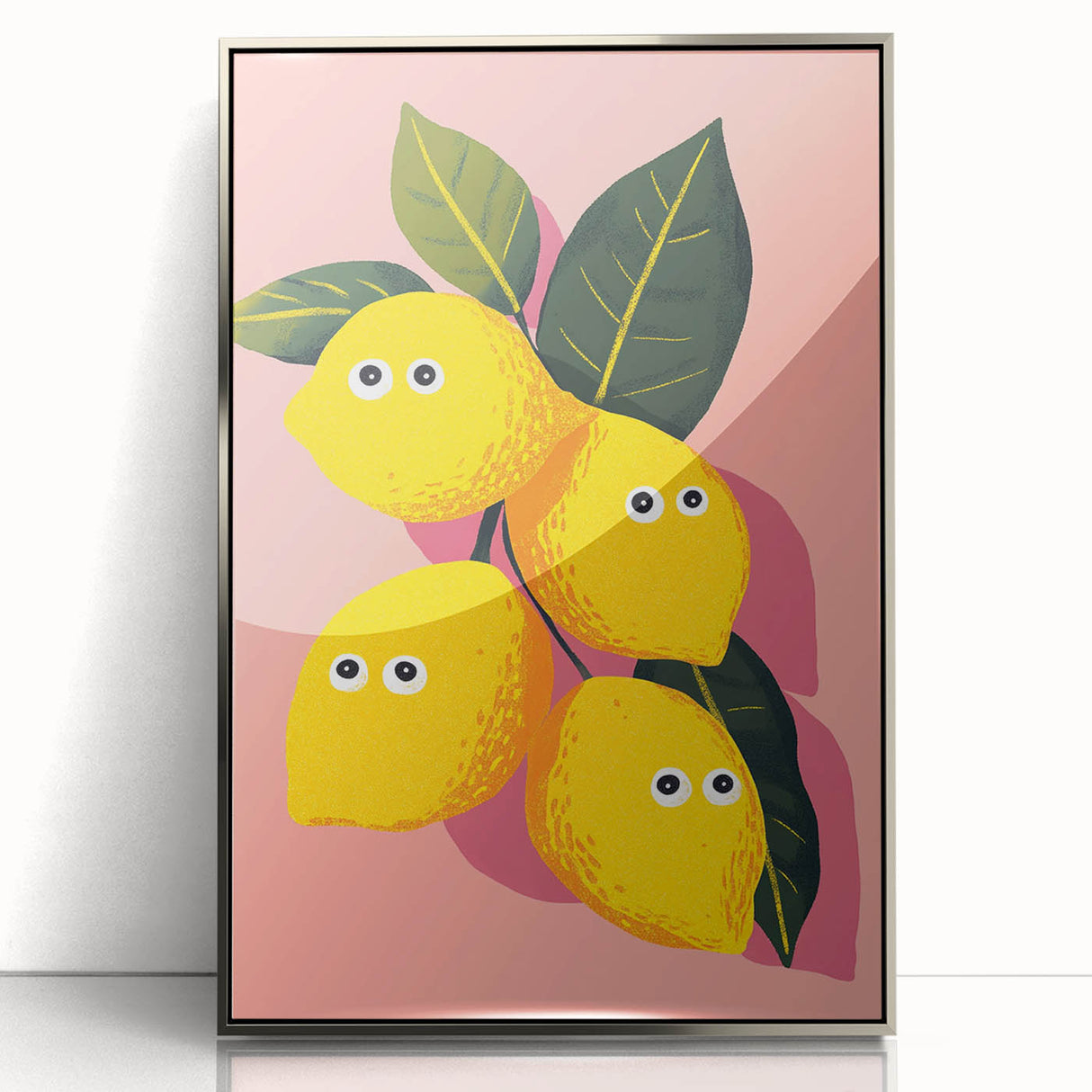 Funny Lemon Girls Room Wall Art – Kids Room Art Print