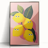 Funny Lemon Girls Room Wall Art – Kids Room Art Print
