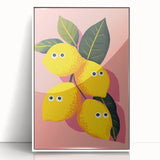 Funny Lemon Girls Room Wall Art – Kids Room Art Print