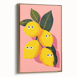 Funny Lemon Girls Room Wall Art – Kids Room Art Print
