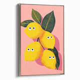 Funny Lemon Girls Room Wall Art – Kids Room Art Print
