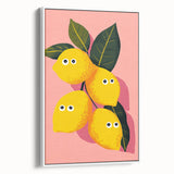Funny Lemon Girls Room Wall Art – Kids Room Art Print