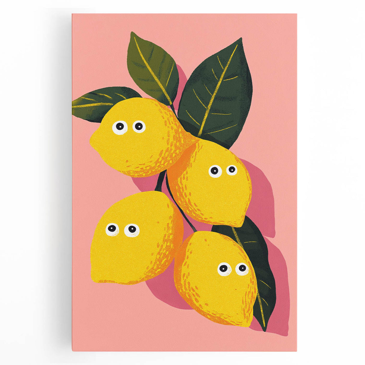 Funny Lemon Girls Room Wall Art – Kids Room Art Print