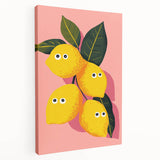 Funny Lemon Girls Room Wall Art – Kids Room Art Print