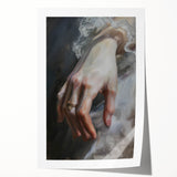 Abstract figurative rolled print showcasing vibrant colors and unique shapes, designed to enhance modern home decor, packaged securely in a durable tube for safe shipping.