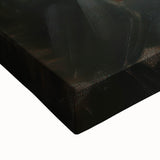 Close-up of an abstract figurative stretched canvas art piece, showcasing vibrant colors and intricate textures. Ideal for modern decor and artistic expression, this striking artwork enhances any living space with its unique design.