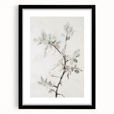 Abstract floral frame artwork in black matting, showcasing vibrant colors and intricate designs, perfect for modern home decor or gallery display.