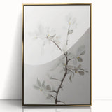 Framed acrylic artwork featuring abstract floral designs in vibrant colors, set in a sleek gold frame, perfect for modern home decor. Ideal for enhancing any living space.