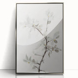 Framed acrylic artwork showcasing vibrant abstract floral designs in shades of pink, blue, and green, set in a sleek silver frame for modern decor.