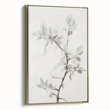 Framed abstract floral canvas artwork with gold accents, showcasing vibrant colors and intricate designs, ideal for modern home decor. Perfect for adding elegance to any room.