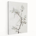 Abstract floral canvas artwork showcasing vibrant colors and intricate designs, displayed in a side view to emphasize its stretched edges and texture. Perfect for modern home decor.
