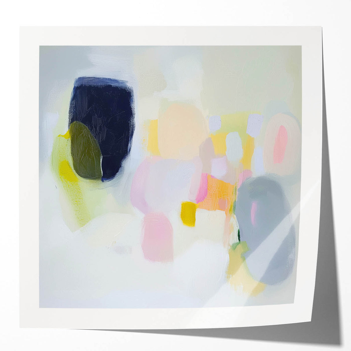 Abstract Art Prints – Colorful Pastel Modern Wall Decor Canvas