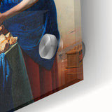 Baroque Kitchen Scene Wall Art - The Milkmaid in Warm Tones