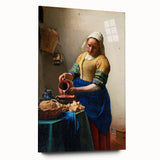 Baroque Kitchen Scene Wall Art - The Milkmaid in Warm Tones