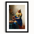 Baroque Kitchen Scene Wall Art - The Milkmaid in Warm Tones