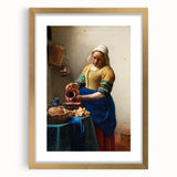 Baroque Kitchen Scene Wall Art - The Milkmaid in Warm Tones