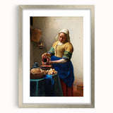 Baroque Kitchen Scene Wall Art - The Milkmaid in Warm Tones