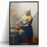 Baroque Kitchen Scene Wall Art - The Milkmaid in Warm Tones