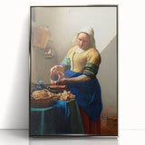 Baroque Kitchen Scene Wall Art - The Milkmaid in Warm Tones
