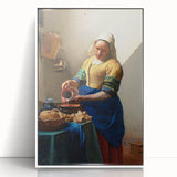 Baroque Kitchen Scene Wall Art - The Milkmaid in Warm Tones