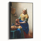 Baroque Kitchen Scene Wall Art - The Milkmaid in Warm Tones