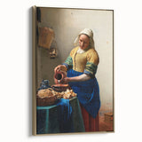 Baroque Kitchen Scene Wall Art - The Milkmaid in Warm Tones