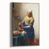 Baroque Kitchen Scene Wall Art - The Milkmaid in Warm Tones