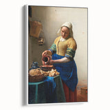 Baroque Kitchen Scene Wall Art - The Milkmaid in Warm Tones
