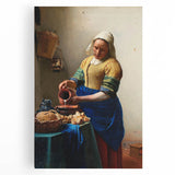 Baroque Kitchen Scene Wall Art - The Milkmaid in Warm Tones