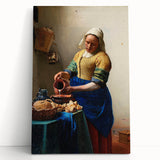 Baroque Kitchen Scene Wall Art - The Milkmaid in Warm Tones