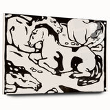 Expressionist Art - Resting Horses by Franz Marc