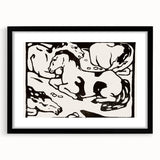 Expressionist Art - Resting Horses by Franz Marc