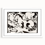 Expressionist Art - Resting Horses by Franz Marc