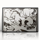 Expressionist Art - Resting Horses by Franz Marc