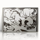 Expressionist Art - Resting Horses by Franz Marc